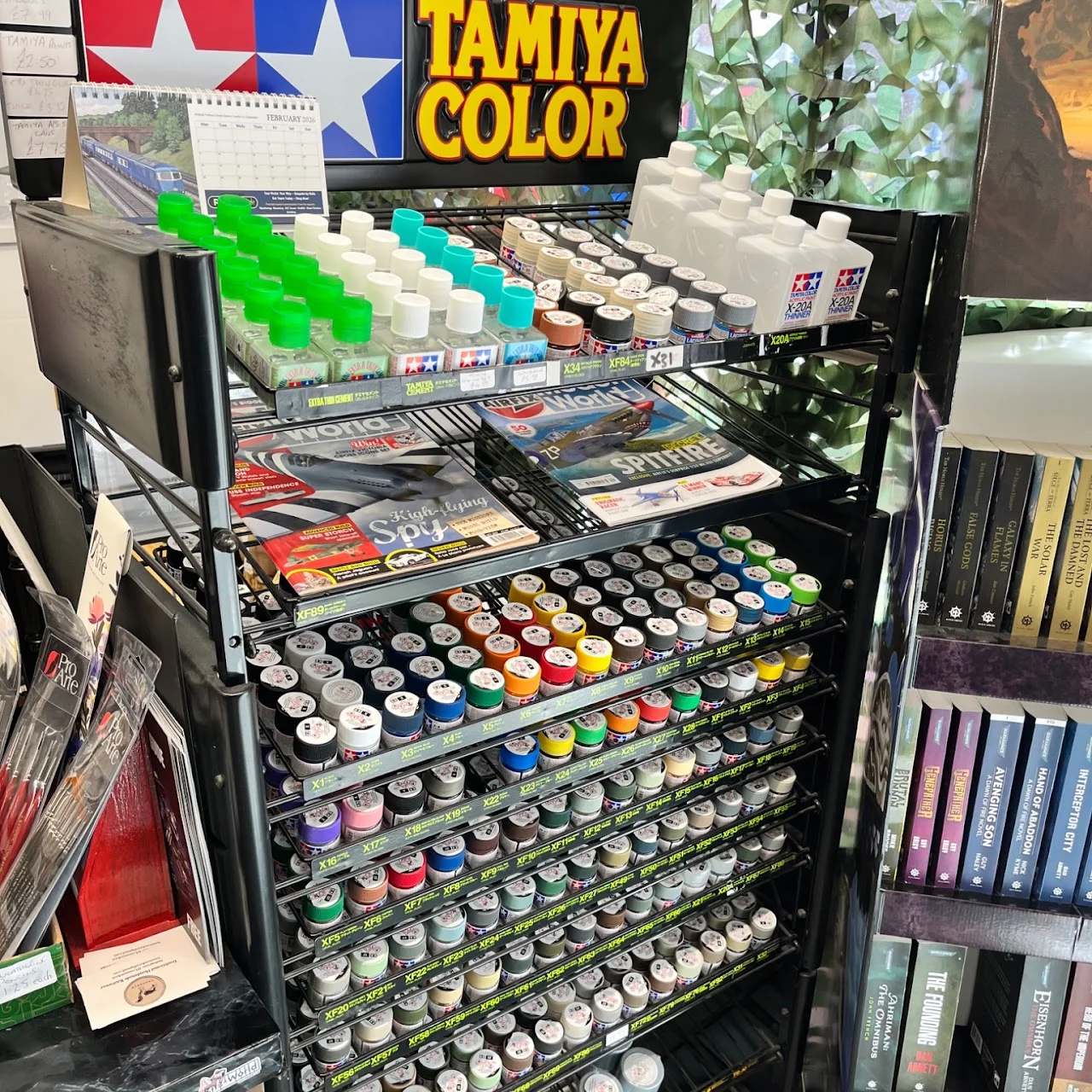 Tamiya paints and modelling supplies